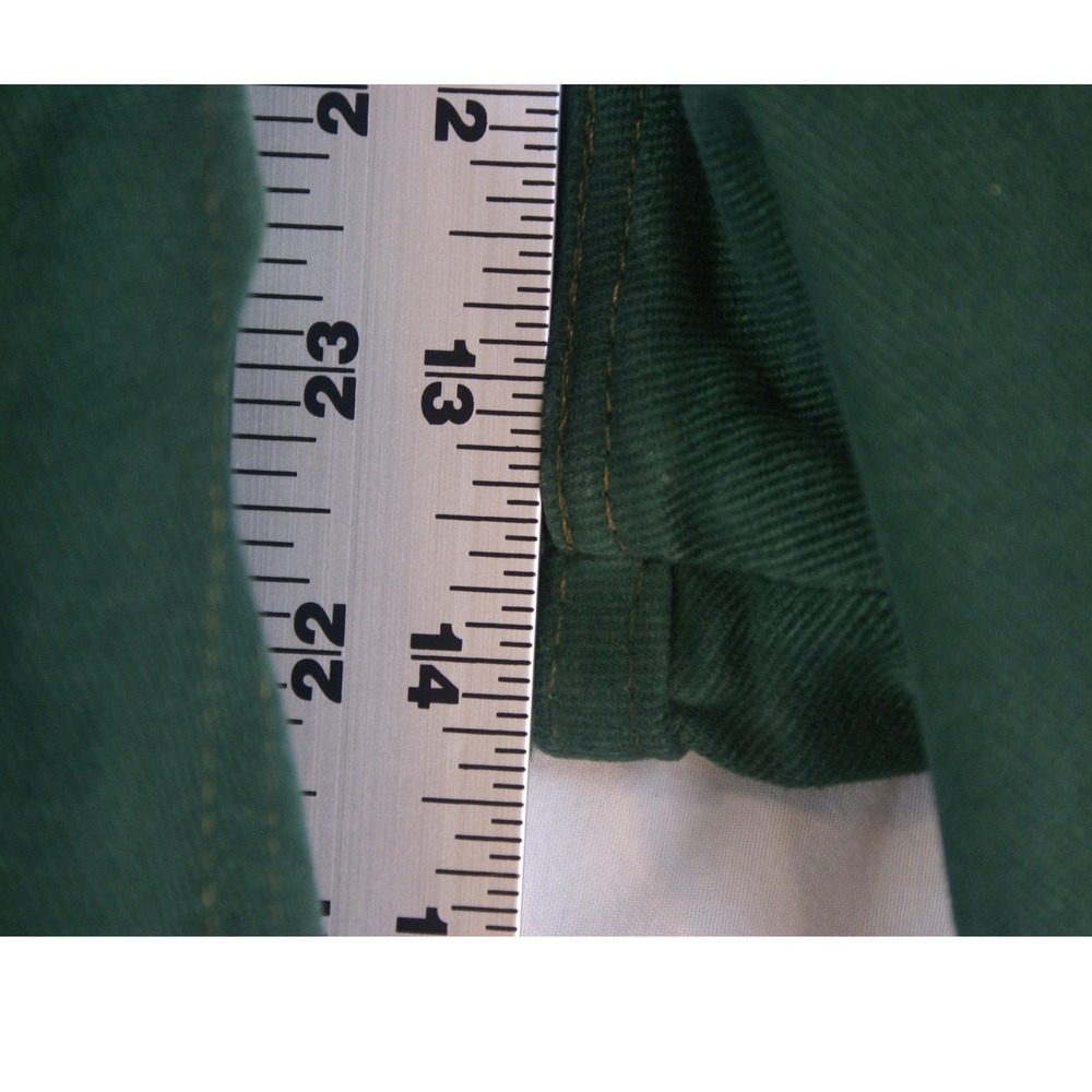 Marithe Francois Girbaud Mens Green Denim Shuttle Shorts Size 32 Vintage Style - Picture 12 of 13